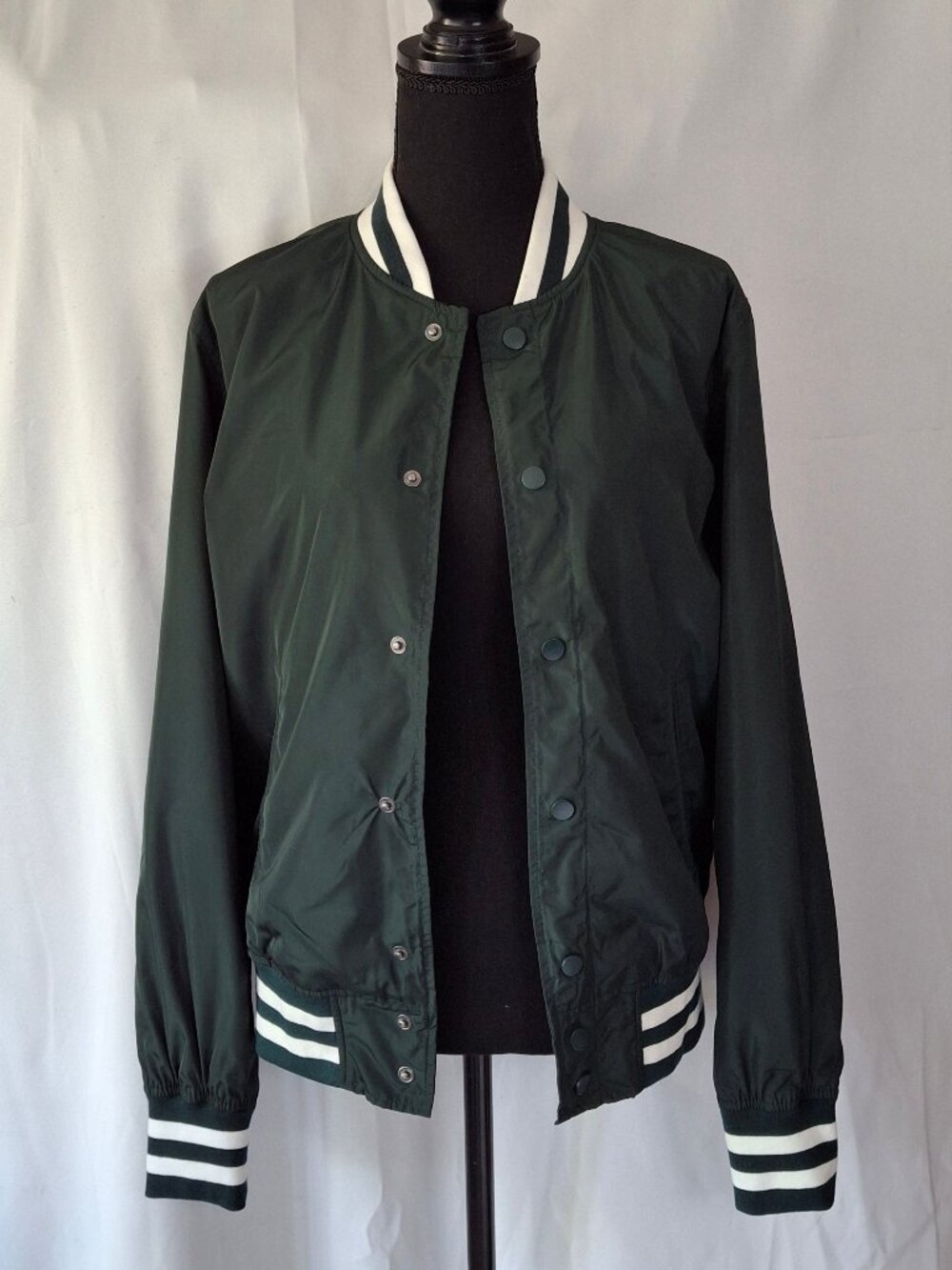 Goodfellow & Co Green Bomber Jacket Sz S